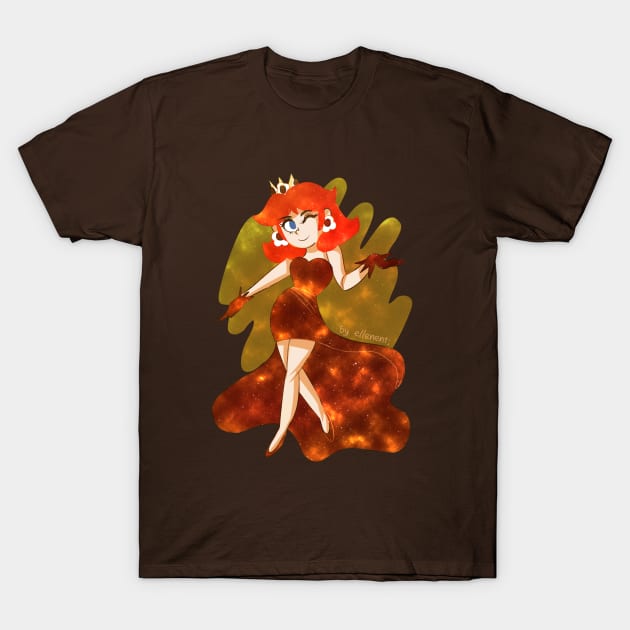 Princess Daisy Galaxy T-Shirt by ellenent